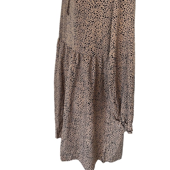 Shein | Midi Print Dress | Neck Tie Detail - Picture 3 of 6